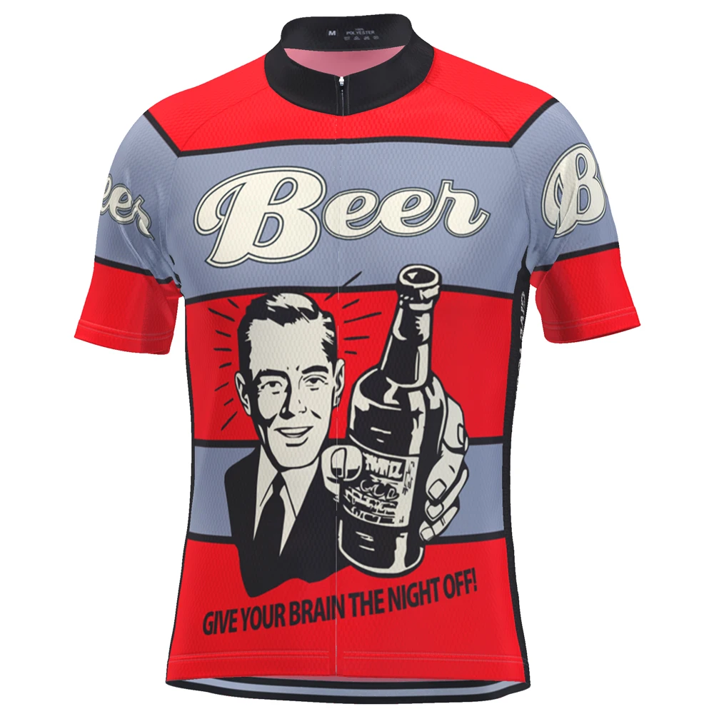 HIRBGOD TYZ087-01 New Cycling Jersey Men Beer Give Your Brain The Night Bicycle jersey Mountain Bike Clothes Man Cycling Wear, Black
HIRBGOD TYZ087-01 New Cycling Jersey Men Beer Give Your Brain The Night Bicycle jersey Mountain Bike Clothes Man Cycling Wear, Black