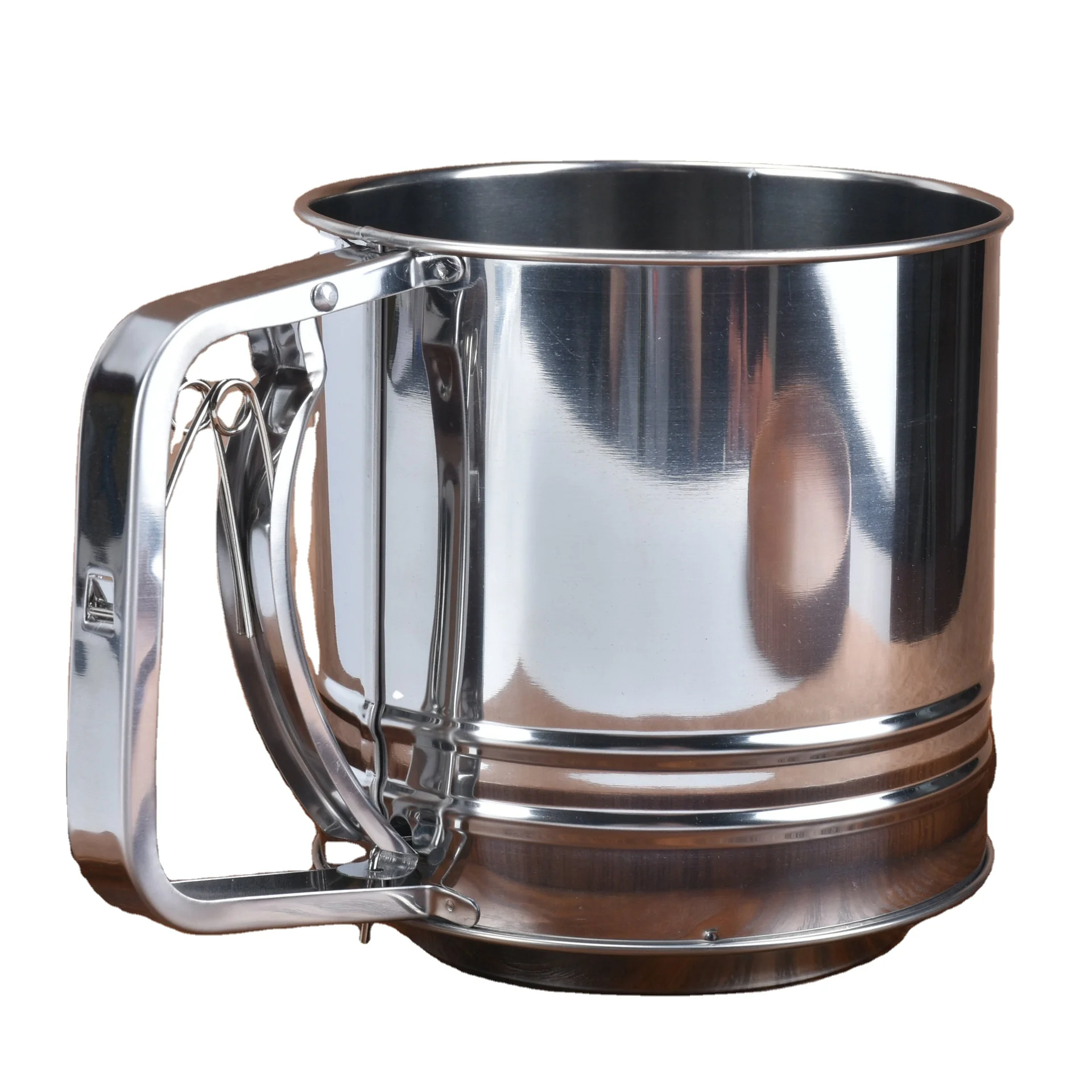 Stainless Steel Flour Sieve Large Cup Large Capacity Hand-Pull Filter Sieve Baking Tools Cup
Stainless Steel Flour Sieve Large Cup Large Capacity Hand-Pull Filter Sieve Baking Tools Cup