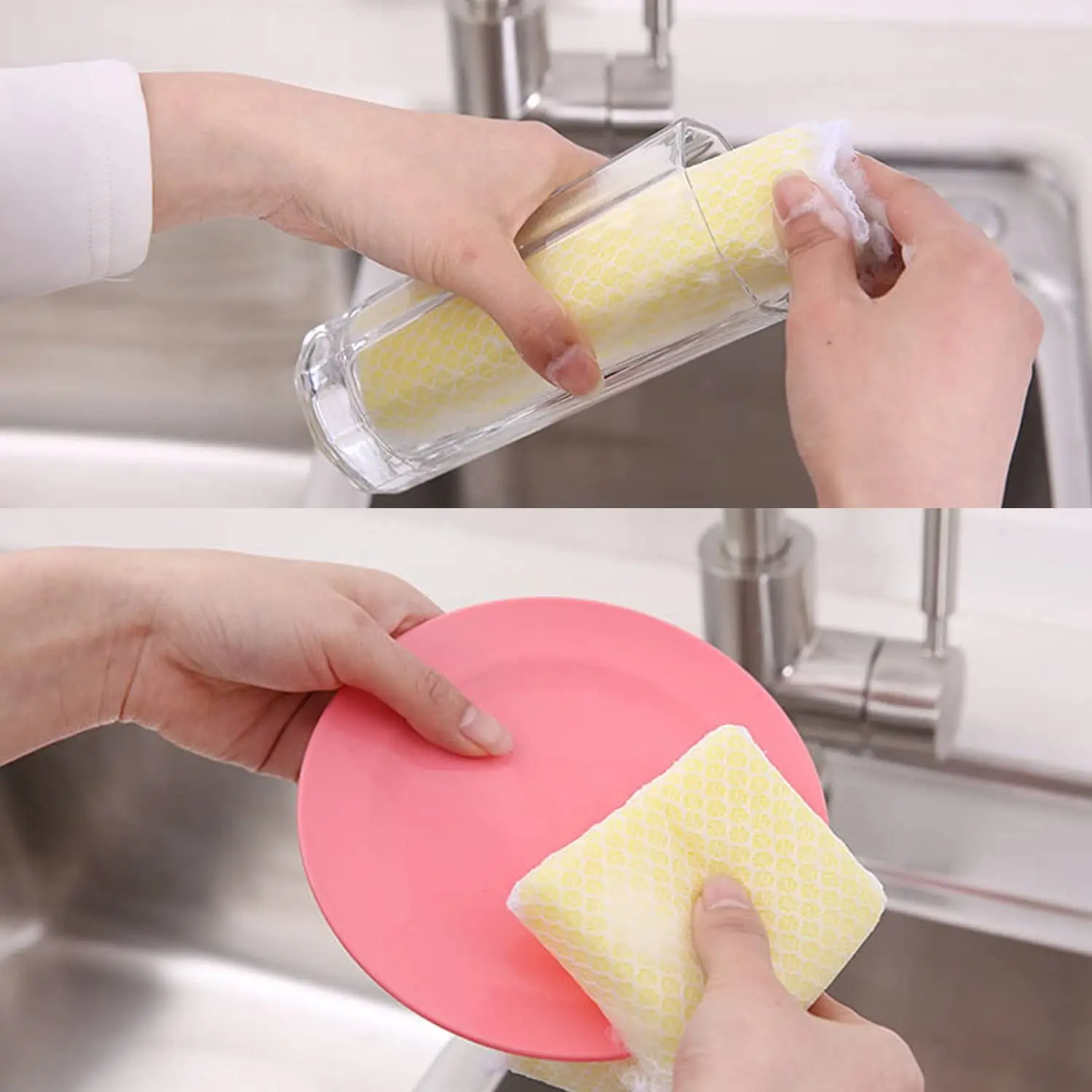 New Style Tableware Clean Kitchen Mesh Sponge