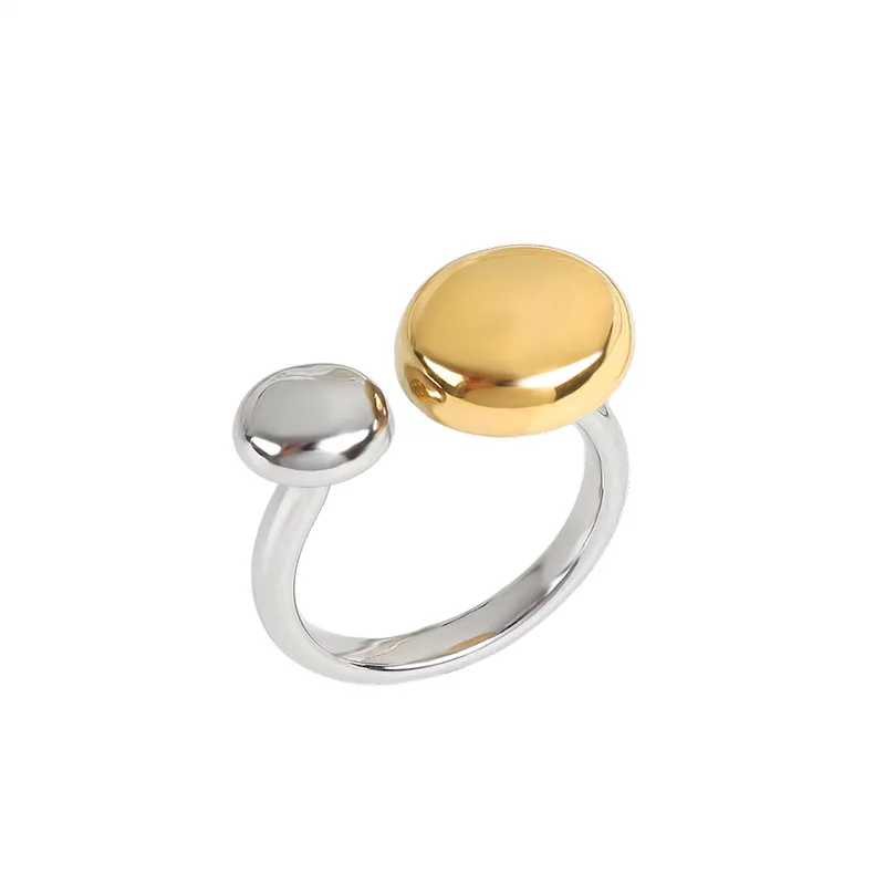 Ready to Ship Simple 18K Gold Plated Stainless Steel Jewelry High Polished Big with Small Semi-circles Ring for Women
Ready to Ship Simple 18K Gold Plated Stainless Steel Jewelry High Polished Big with Small Semi-circles Ring for Women