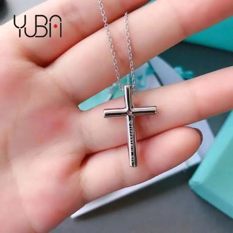 2020 fashion 925 sterling silver big cross pendant necklace stainless steel jewelry, Silver color
2020 fashion 925 sterling silver big cross pendant necklace stainless steel jewelry, Silver color