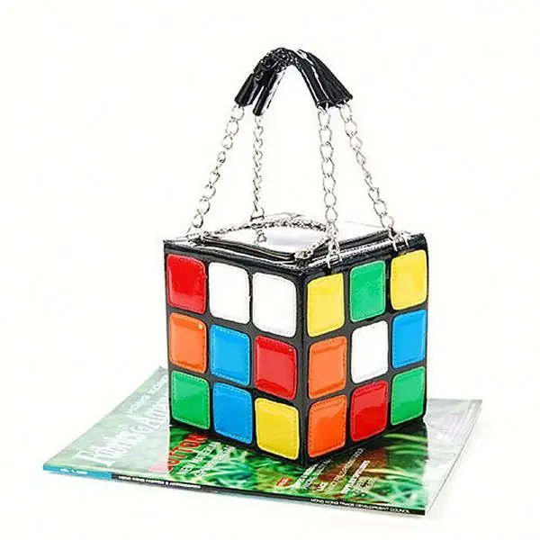 2020 Novelty Designer Colorful Magic Cube Shaped Handbags Fashion Cute Mini Purse Bag for Women Girl
2020 Novelty Designer Colorful Magic Cube Shaped Handbags Fashion Cute Mini Purse Bag for Women Girl