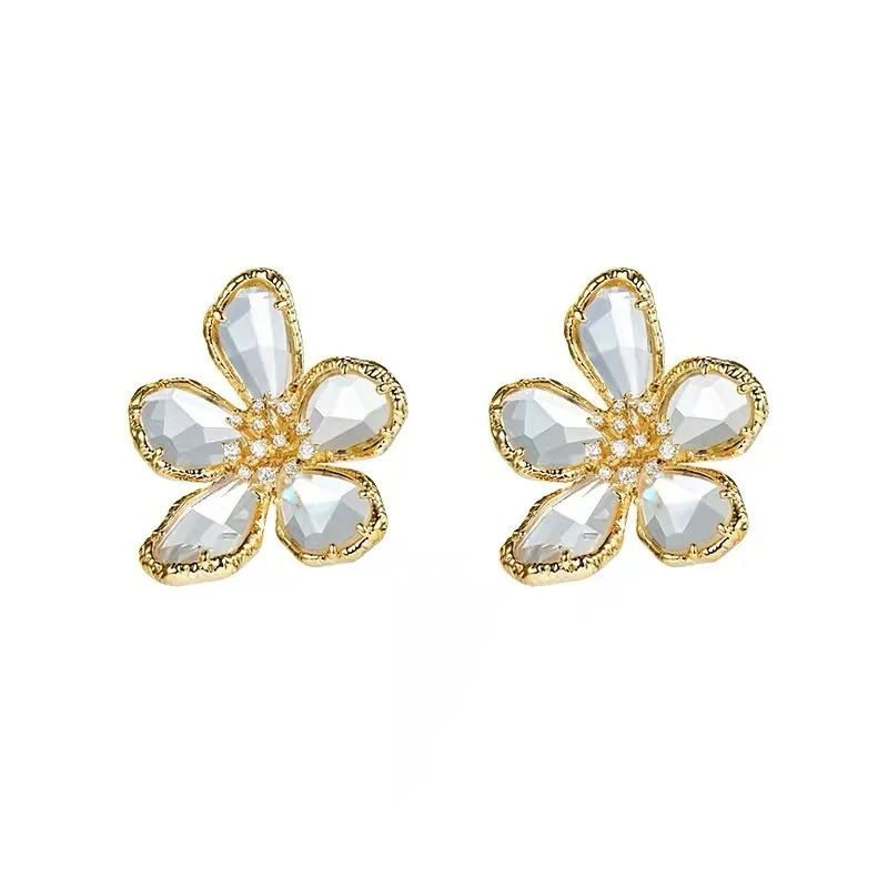 2021 Fashion Large Broaches Austria Crystal Flower Earrings For Women With Silver Safety Pin Jewelry, Golden
2021 Fashion Large Broaches Austria Crystal Flower Earrings For Women With Silver Safety Pin Jewelry, Golden