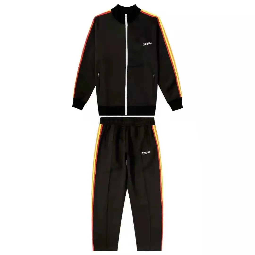 Palm Angel Rainbow stripes tracksuit men's/women's suit letter printing casual plus size jacket custom tracksuit PA 2 pieces
Palm Angel Rainbow stripes tracksuit men's/women's suit letter printing casual plus size jacket custom tracksuit PA 2 pieces