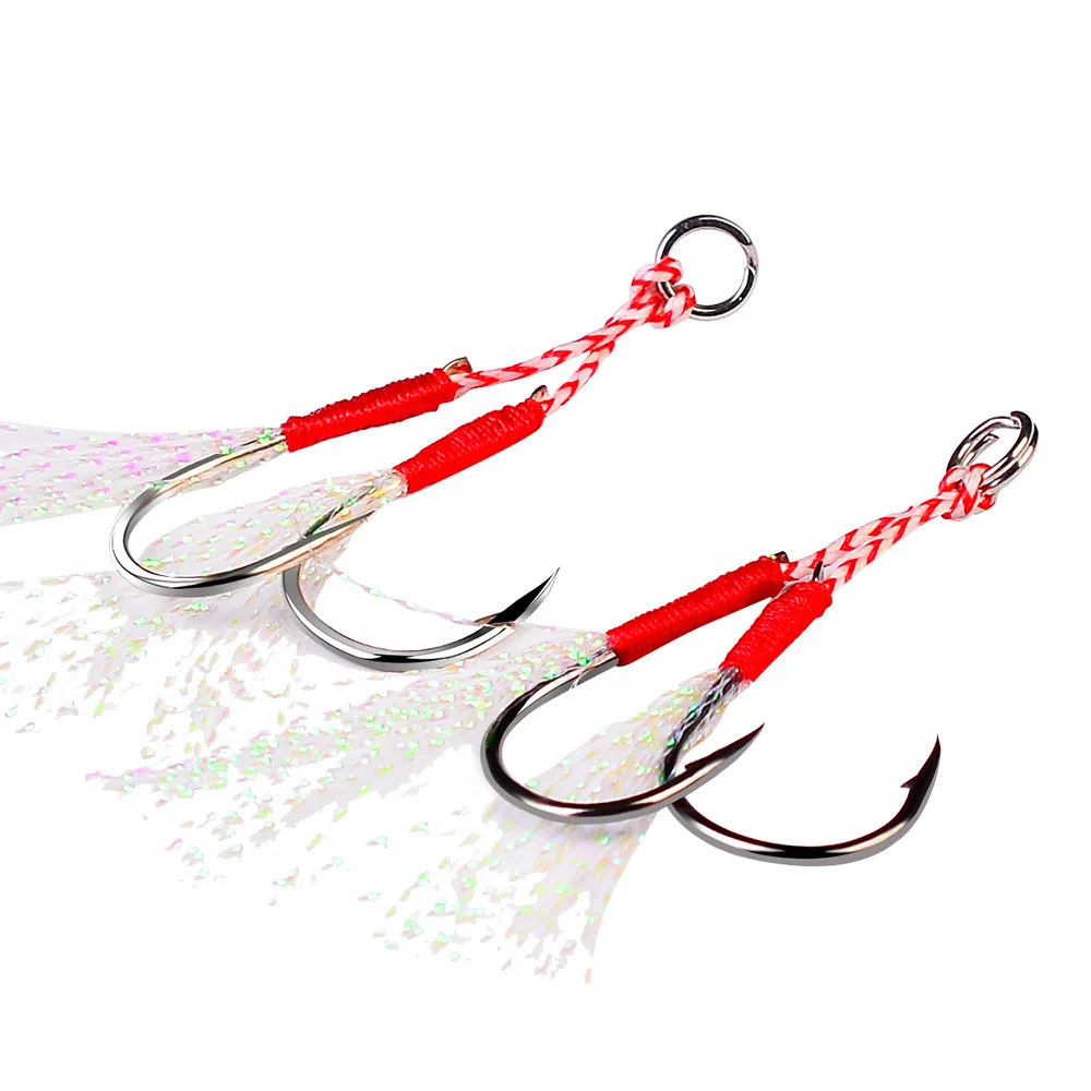 Weihai Fishing Gear Factory Wholesale New Jigbait Hook Feather Hook Tie Sea Fishing Double Hook
Weihai Fishing Gear Factory Wholesale New Jigbait Hook Feather Hook Tie Sea Fishing Double Hook