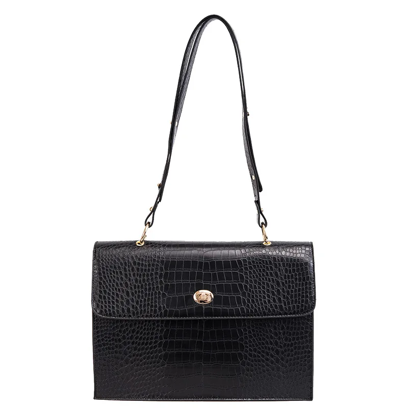 New Winter Crocodile Pattern Women's Shoulder Bag Wholesale High-capacity Handbag For Ladies Classic Sling Shoulder Bag Y16098, Accept customized color 
New Winter Crocodile Pattern Women's Shoulder Bag Wholesale High-capacity Handbag For Ladies Classic Sling Shoulder Bag Y16098, Accept customized color