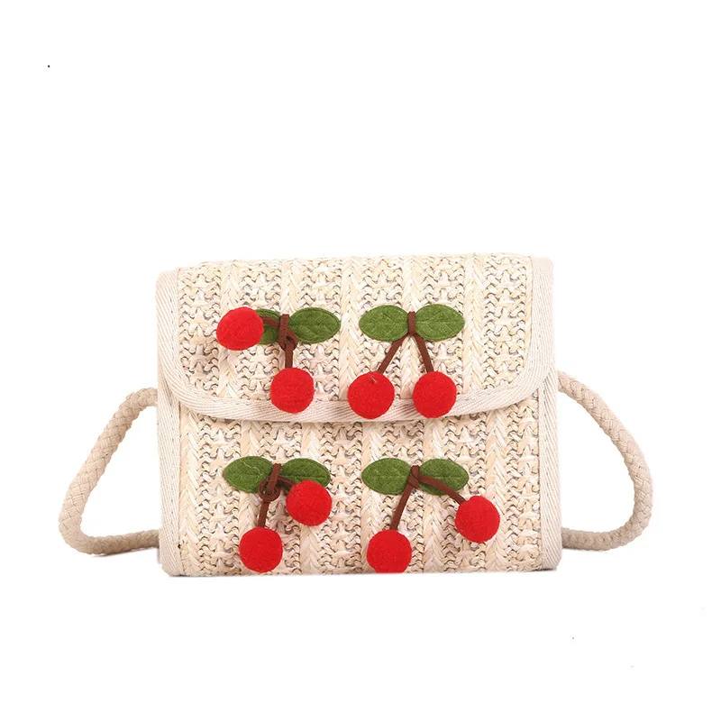 Fashion Wholesale Women Personality Shoulder Bag Beach Tote Bag Ladies Small Square Cherry Straw Bag Woven Handbags, Khaki,white
Fashion Wholesale Women Personality Shoulder Bag Beach Tote Bag Ladies Small Square Cherry Straw Bag Woven Handbags, Khaki,white