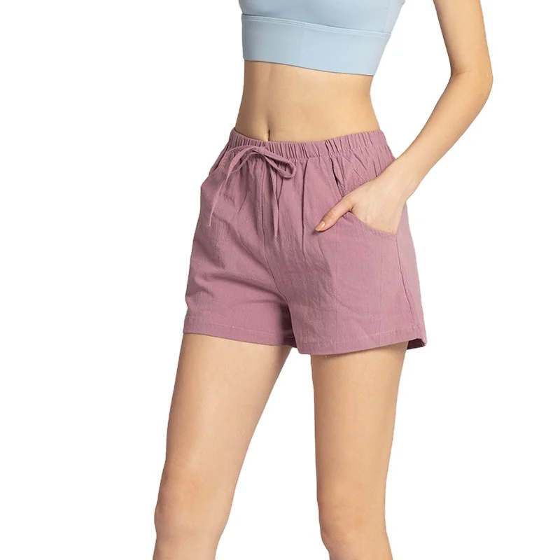 Polyester cotton fitness shorts 3D pocket design loose rope quick-drying sports pants three-point shorts yoga shorts, As picture
Polyester cotton fitness shorts 3D pocket design loose rope quick-drying sports pants three-point shorts yoga shorts, As picture