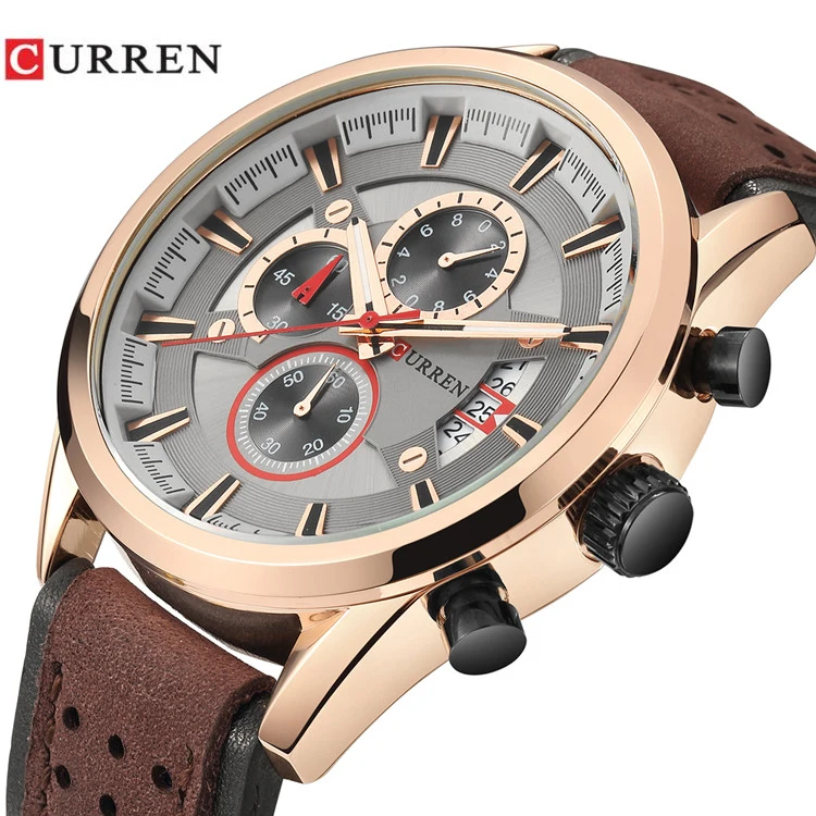 CURREN 8290 Sport Man Watches Luxury Leather Strap Military Clock Man Watches 2018 Brand Luxury Men's Watch Sport Waterproof
CURREN 8290 Sport Man Watches Luxury Leather Strap Military Clock Man Watches 2018 Brand Luxury Men's Watch Sport Waterproof