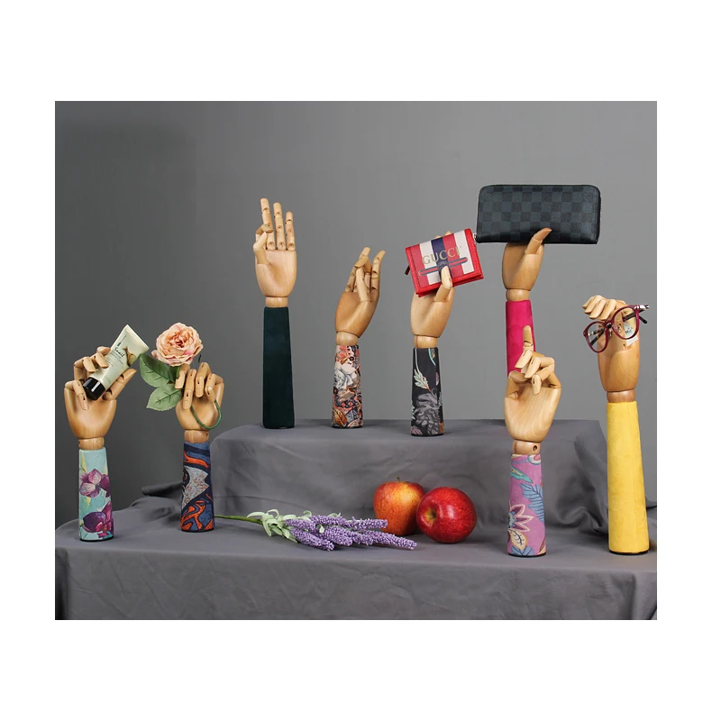 Boutique Velvet Multi-purpose Flexible Mannequin Hand Jewelry Wallet Glasses Wooden Mannequin Hands, Gold,silver
Boutique Velvet Multi-purpose Flexible Mannequin Hand Jewelry Wallet Glasses Wooden Mannequin Hands, Gold,silver