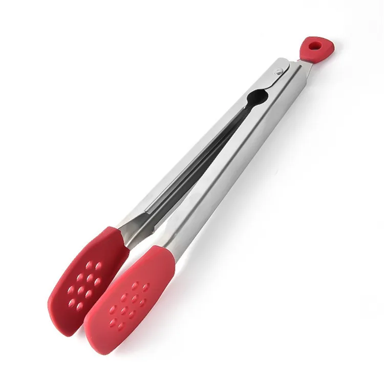 Kitchen Tongs Short Stainless Steel Food Silicone Steak Tongs for Indoor Outdoor Cooking, Black/red
Kitchen Tongs Short Stainless Steel Food Silicone Steak Tongs for Indoor Outdoor Cooking, Black/red