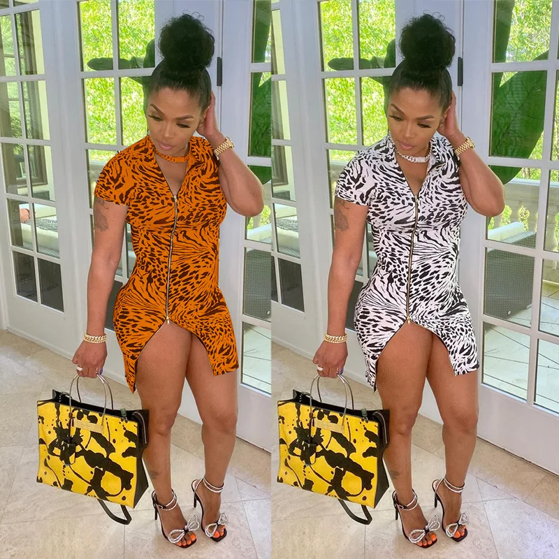 CN1845 2021 sexy dresses 2021 bodycon summer women's printed zipper fashion dresses 2021 women
CN1845 2021 sexy dresses 2021 bodycon summer women's printed zipper fashion dresses 2021 women