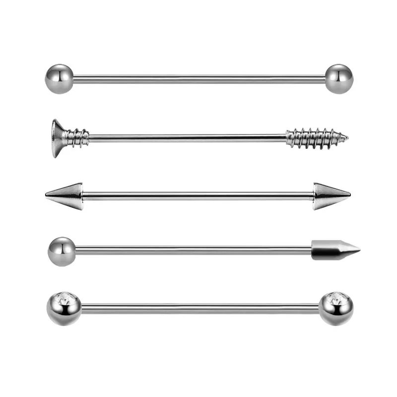 Steel Industrial Earring Piercing Industrial Barbells Bar Scaffold Ear Cartilage Helix Gold Silver color Body Jewelry
Steel Industrial Earring Piercing Industrial Barbells Bar Scaffold Ear Cartilage Helix Gold Silver color Body Jewelry