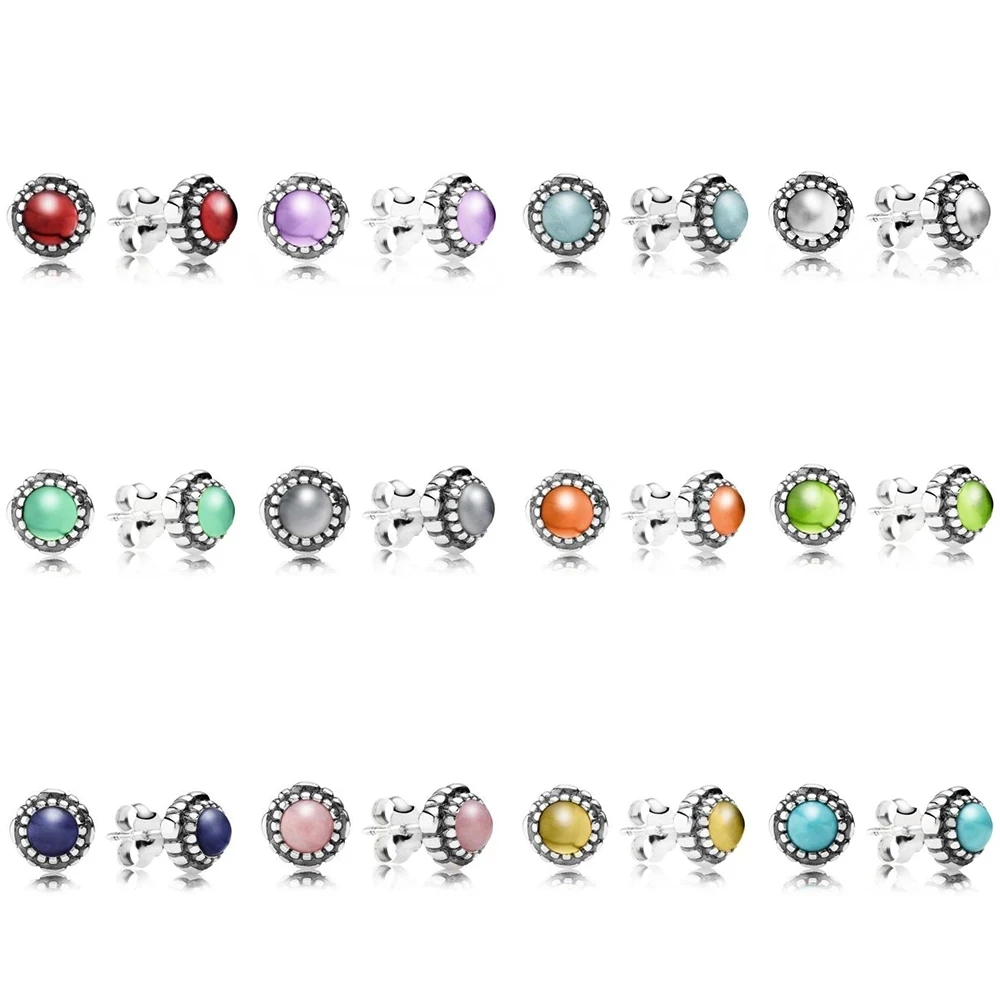 NEW 100% 925 Sterling Silver Earring Twelve Color Month Gem Blue Crystal Luxury Fit DIY Jewelry Wholesale factory
NEW 100% 925 Sterling Silver Earring Twelve Color Month Gem Blue Crystal Luxury Fit DIY Jewelry Wholesale factory