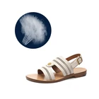 Fashion Custom Summer Genuine Cow Leather Women Flat Lightweight Casual Open Toe Sandal Back Strap Ladies Italian Shoes