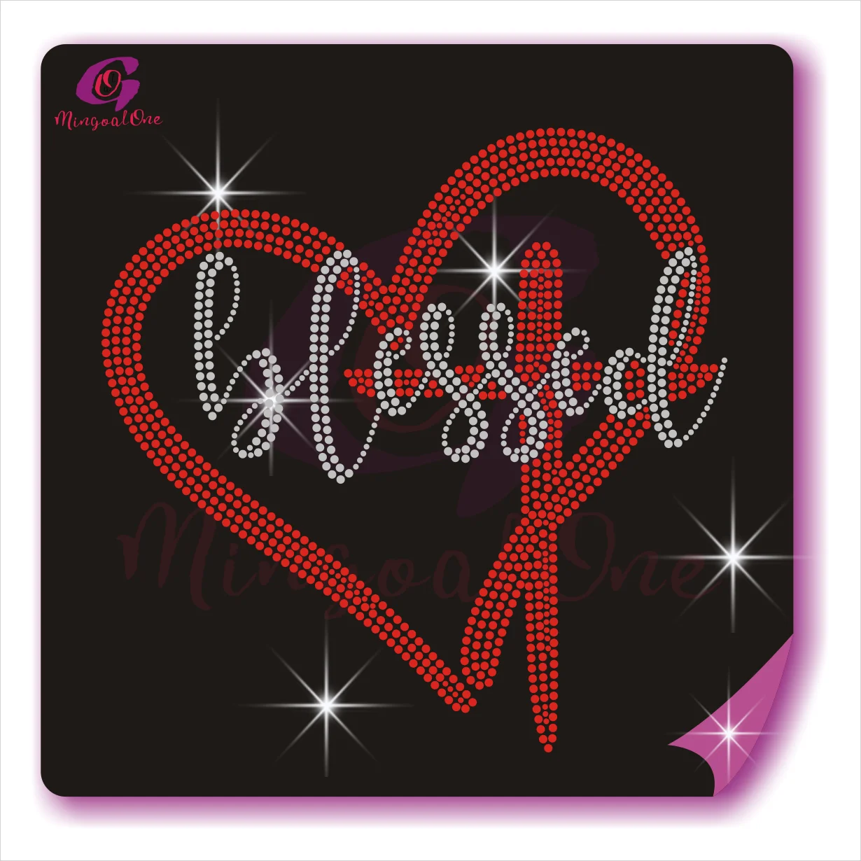 Bling Custom Heart Hotfix Rhinestone Transfer Blessed Rhinestone Iron On Motif for Shirt, Select from color chart
Bling Custom Heart Hotfix Rhinestone Transfer Blessed Rhinestone Iron On Motif for Shirt, Select from color chart