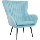 Nordic Modern Design Style Velvet Cover Arm Accent Living Room Lounge Chair