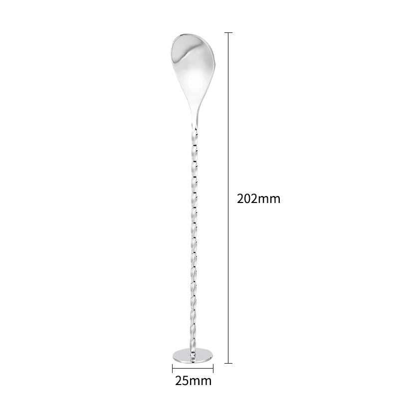 Factory direct stainless steel cocktail spoon bar kit bartender wine stirring bar spoon, Metallic silver
Factory direct stainless steel cocktail spoon bar kit bartender wine stirring bar spoon, Metallic silver