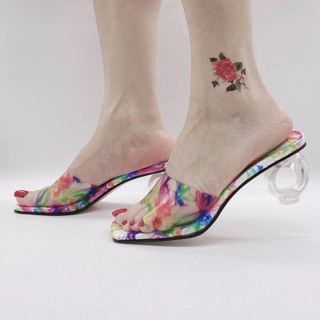 XMR3398-153 Clear Heeled Sandals Women Medium Heels Shoes Summer Round Heeled Sandal
XMR3398-153 Clear Heeled Sandals Women Medium Heels Shoes Summer Round Heeled Sandal