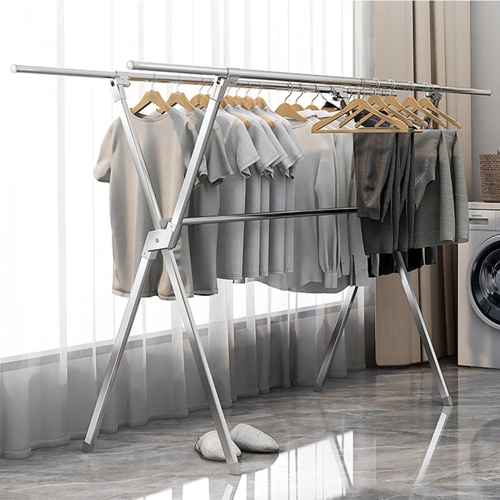 Clothing Rack Metal Floor Standing Hanger Stand For Standard Clothes Hanging Rails, Black/white
Clothing Rack Metal Floor Standing Hanger Stand For Standard Clothes Hanging Rails, Black/white