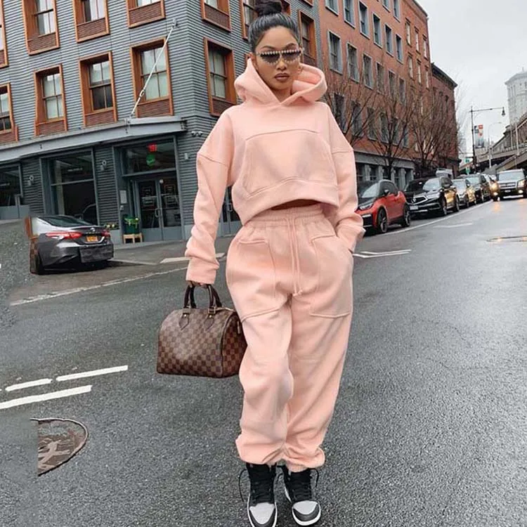 2021 Fashion Custom Logo New Winter And Autumn Two-Piece Cotton Jogging Set For Women
2021 Fashion Custom Logo New Winter And Autumn Two-Piece Cotton Jogging Set For Women