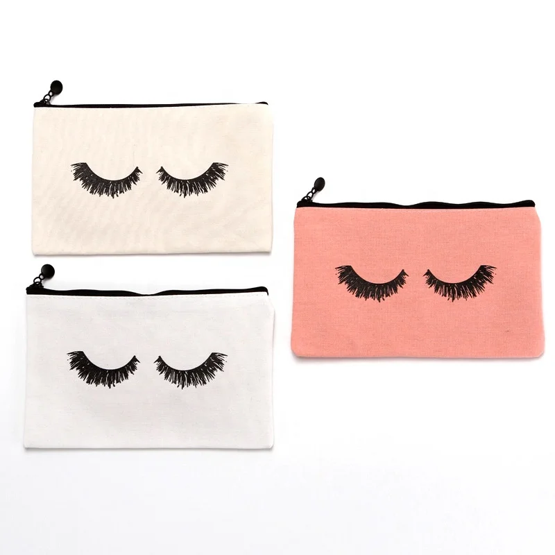 Custom Logo Eco Friendly Cosmetic bag Canvas Cotton Polyester Zipper Eyelash Cosmetic Make Up Pouch Storage Bag
Custom Logo Eco Friendly Cosmetic bag Canvas Cotton Polyester Zipper Eyelash Cosmetic Make Up Pouch Storage Bag