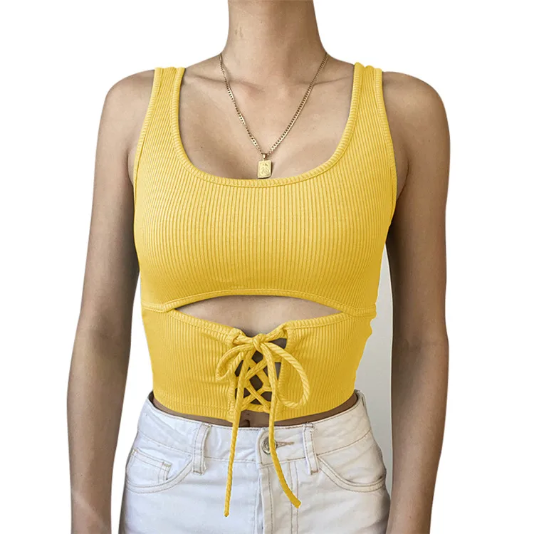 2021 latest knitting patterns summer tops ladies sleeveless summer vest new bandage scarftop, Shown
2021 latest knitting patterns summer tops ladies sleeveless summer vest new bandage scarftop, Shown