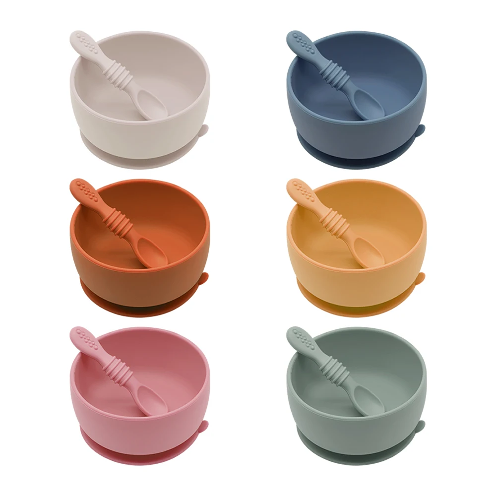 Custom BPA Free Toddler Dish Baby Led Weaning First Stage Self Feeding Set Silicone Baby Bowl with Suction, Customize color
Custom BPA Free Toddler Dish Baby Led Weaning First Stage Self Feeding Set Silicone Baby Bowl with Suction, Customize color