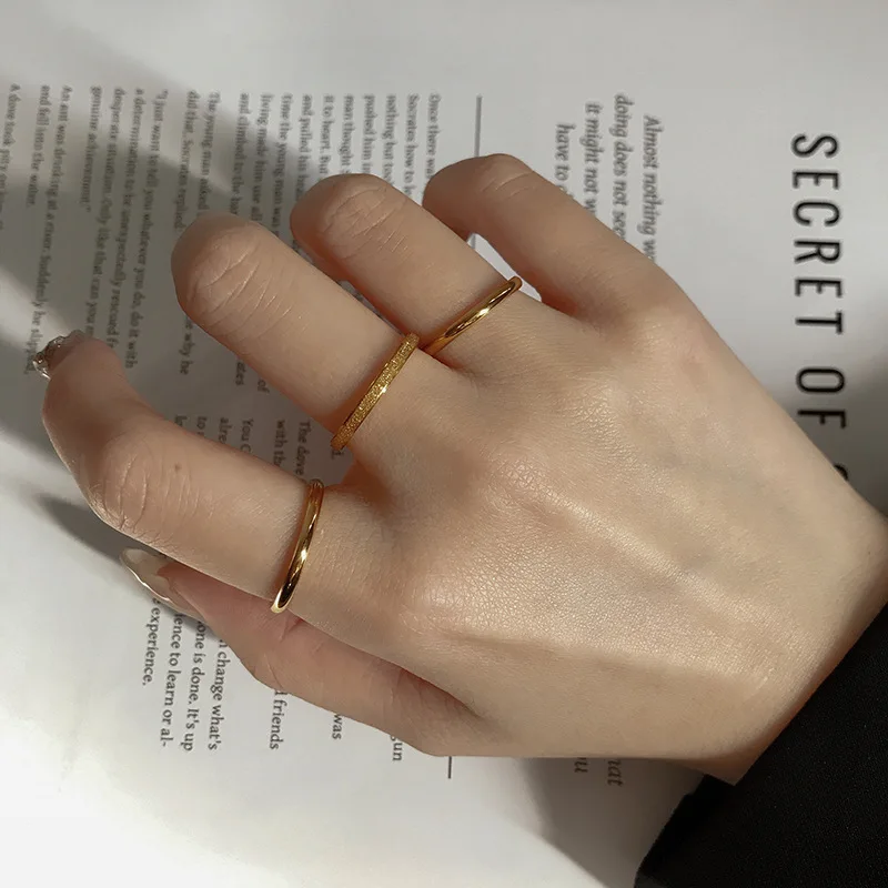 Luxury Minimalist Jewelry 18K Gold Plated Stainless Steel Plain Ring Women 3Pcs Knuckle Stacking Band Rings Set Finger Jewelry
Luxury Minimalist Jewelry 18K Gold Plated Stainless Steel Plain Ring Women 3Pcs Knuckle Stacking Band Rings Set Finger Jewelry