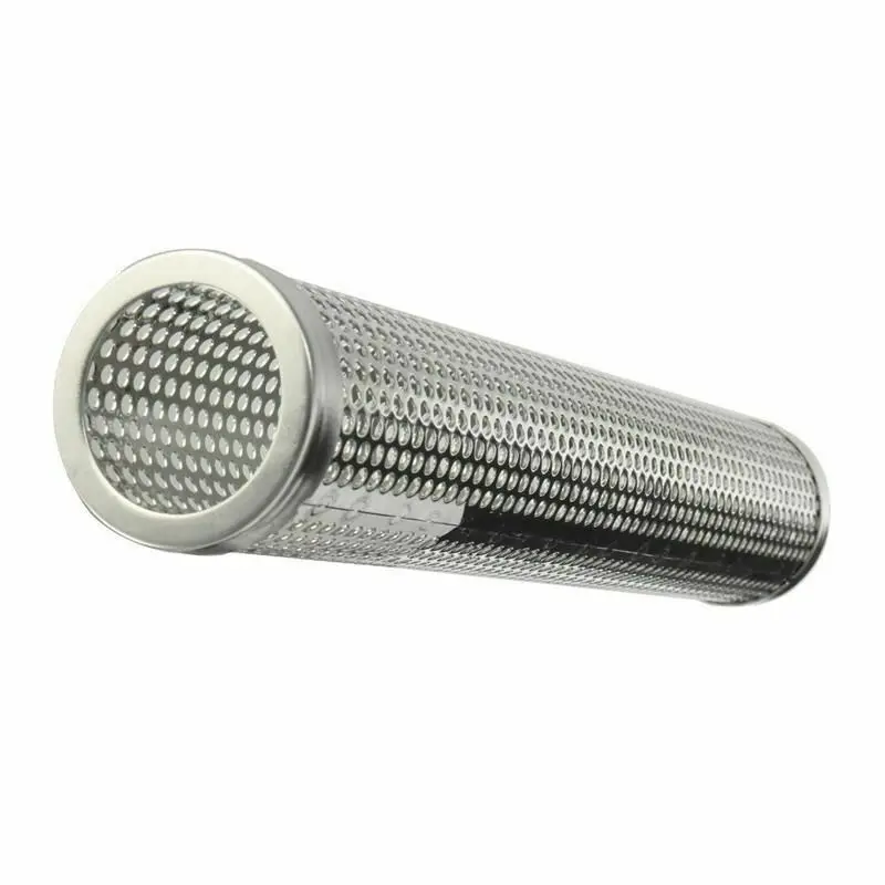 Outdoors Cooking Barbecue Grill Smoke Filter Tool Stainless Steel Perforated Round Smoker Tube, Silver
Outdoors Cooking Barbecue Grill Smoke Filter Tool Stainless Steel Perforated Round Smoker Tube, Silver