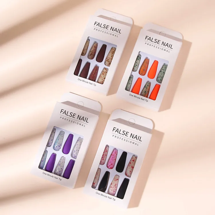 New Fashion Ideas Full Cover French Style Full Nail Cover False Long Coffin Press On Fake Nails Press Designs, 20 colors
New Fashion Ideas Full Cover French Style Full Nail Cover False Long Coffin Press On Fake Nails Press Designs, 20 colors