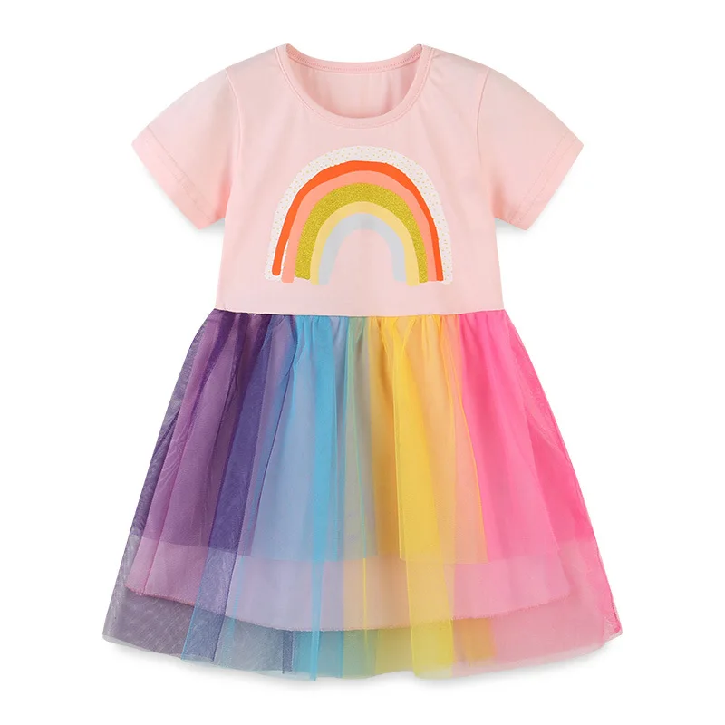 Skirt Sweet Fancy Dress Kids Pink Fairy Princess Rainbow Girls Tulle Dress Ball Dresses for Girls 2T-7
Skirt Sweet Fancy Dress Kids Pink Fairy Princess Rainbow Girls Tulle Dress Ball Dresses for Girls 2T-7