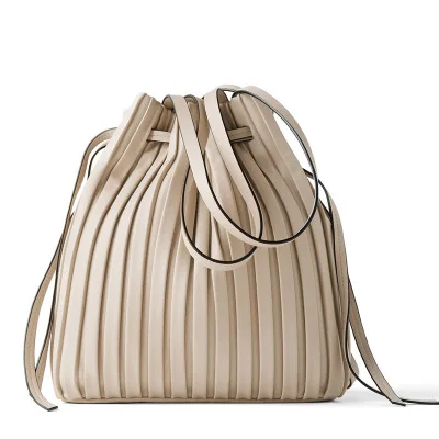 Summer New Female Folding Bag Shrink Bag Beige Light Blue PU Shoulder Bag Large Capacity Drawstring Bucket Lady Fashion Handbags, Light blue, apricot
Summer New Female Folding Bag Shrink Bag Beige Light Blue PU Shoulder Bag Large Capacity Drawstring Bucket Lady Fashion Handbags, Light blue, apricot