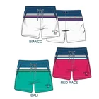 mens plain white swim trunks oem man swim wear short board shorts surf