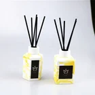 50ml Scented Ceramic Marble Bottle Home Decorative Aromatherapy Fragrance Oil Reed Diffuser