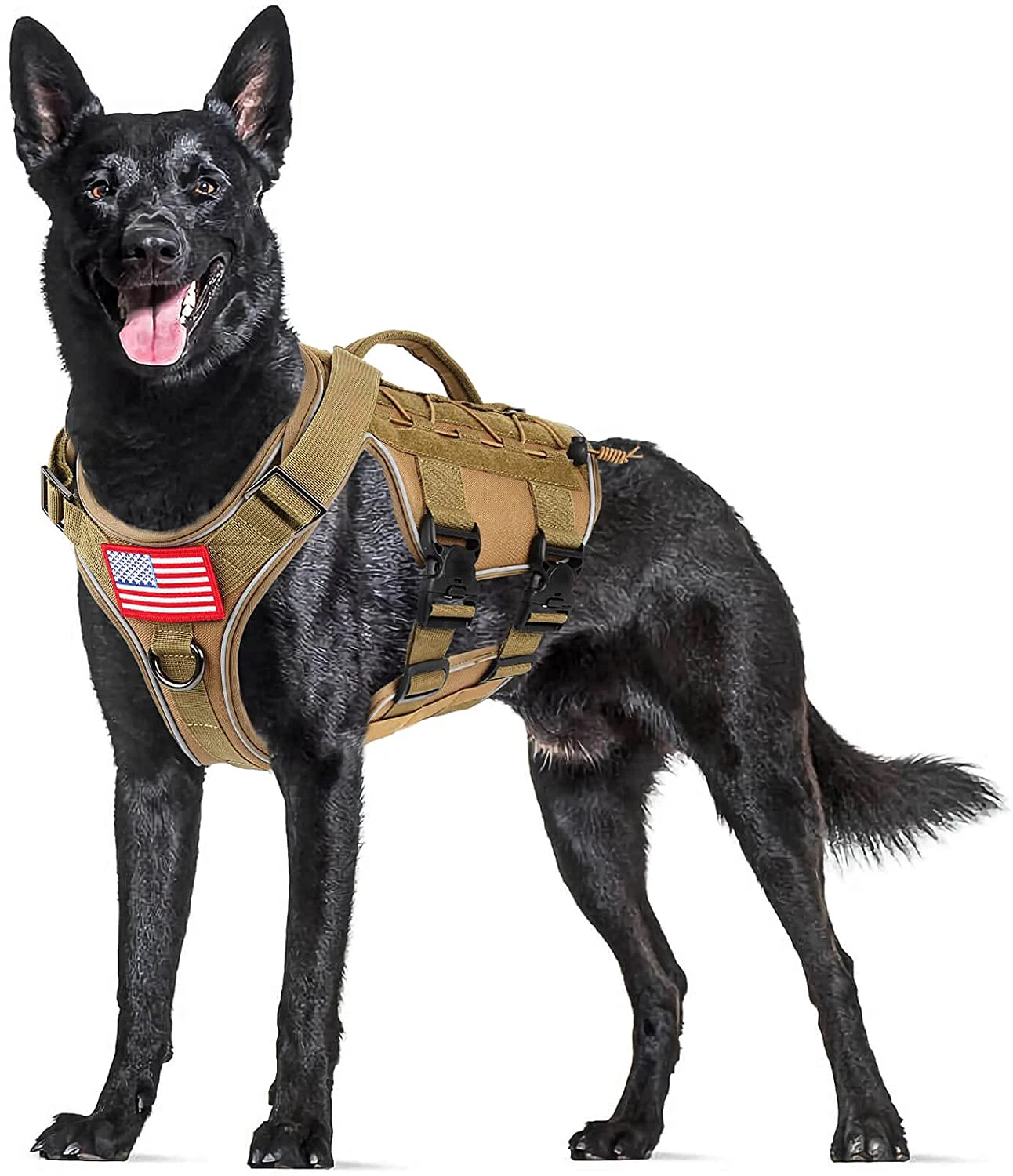 Custom Logo Adjustable Non Pull Hunting Harness Outdoor Tactical Military K9 Army Dog Safety Vest Harness for Dog
Custom Logo Adjustable Non Pull Hunting Harness Outdoor Tactical Military K9 Army Dog Safety Vest Harness for Dog