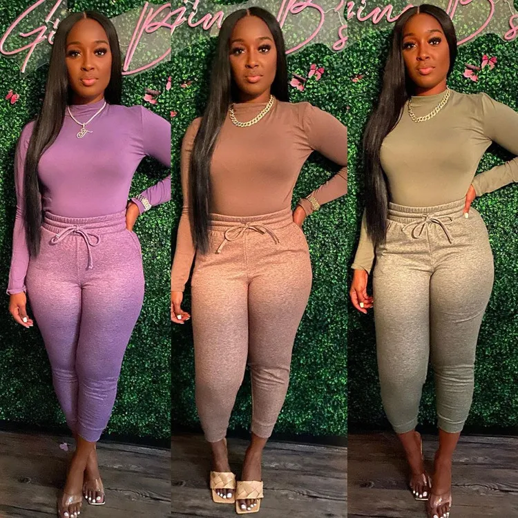 Fashion Plain Round O Neck Long Sleeve Two Piece Pants Set Long Sleeves Solid Color Tops Jogger Sports 2 Piece Set For Women, 4 colors
Fashion Plain Round O Neck Long Sleeve Two Piece Pants Set Long Sleeves Solid Color Tops Jogger Sports 2 Piece Set For Women, 4 colors