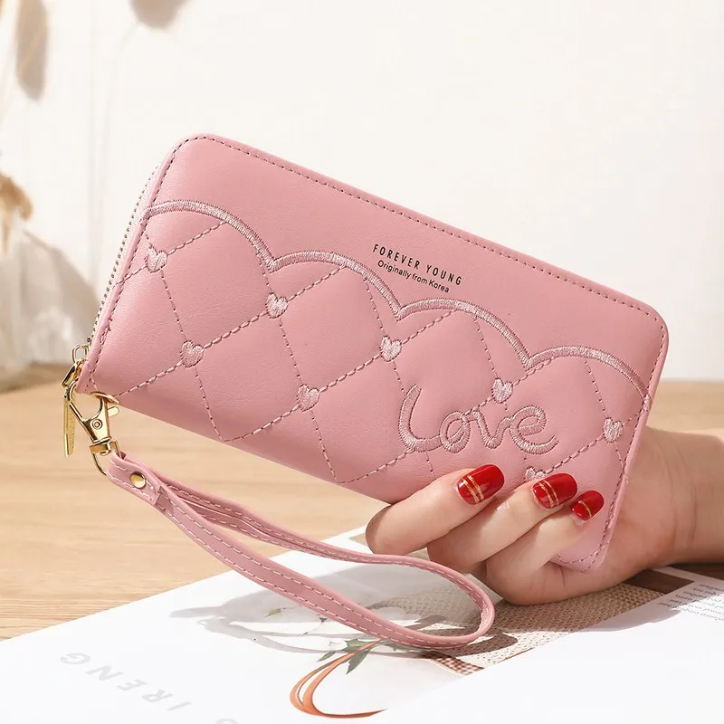 Long wallet Pu embroidery women's wallet multi card fashion versatile mobile phone bag wallet
Long wallet Pu embroidery women's wallet multi card fashion versatile mobile phone bag wallet