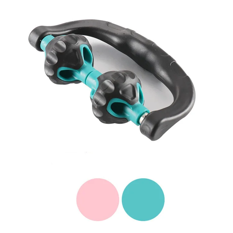 Popular Two Wheel Hand Held Back Head Neck Muscle Pain Relief Relaxation Yoga Stovepipe Massager Roller, Pink/blue
Popular Two Wheel Hand Held Back Head Neck Muscle Pain Relief Relaxation Yoga Stovepipe Massager Roller, Pink/blue