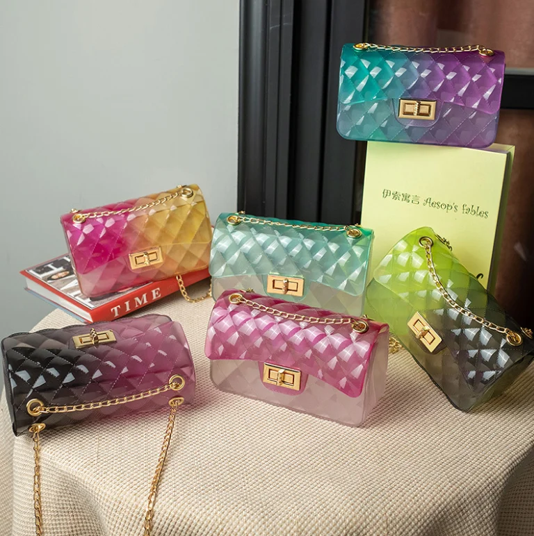 Free sample wholesale cheap ladies mini jelly bag PVC hand bags for women chain candy purses and handbags jelly, Different colors
Free sample wholesale cheap ladies mini jelly bag PVC hand bags for women chain candy purses and handbags jelly, Different colors