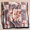 Wholesale 2019 newest western silk scarf fashion 3colors floral print ladies designer inspired silk scarf