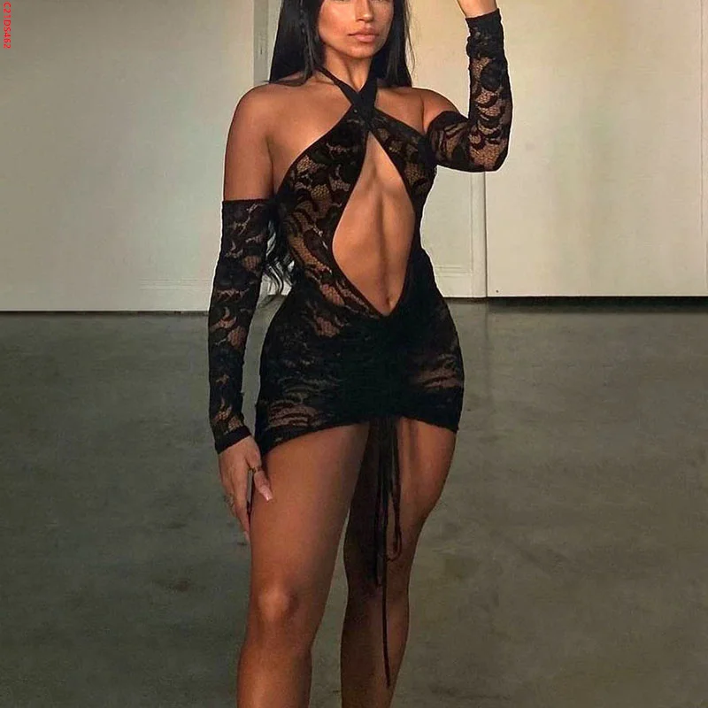 2022 new arrivals summer lace See Through bandage sexy party Club wear sleeveless short mini Dress bodycon lady women clothing
2022 new arrivals summer lace See Through bandage sexy party Club wear sleeveless short mini Dress bodycon lady women clothing