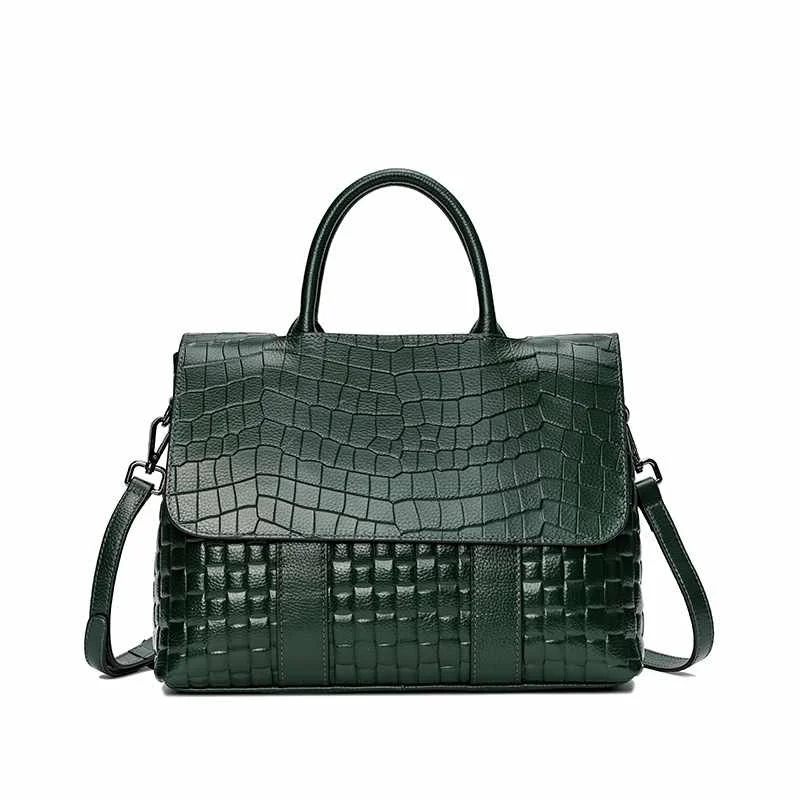 Wholesale 2021 luxury cowhide with crocodile pattern handbag for women genuine leather shoulder cross body bag ladies purses
Wholesale 2021 luxury cowhide with crocodile pattern handbag for women genuine leather shoulder cross body bag ladies purses