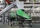 リサイクル廃プラスチック HDPE ミルクボトル機クラッシャー造粒機摩擦ワッシャーシンクフロート分離タンク