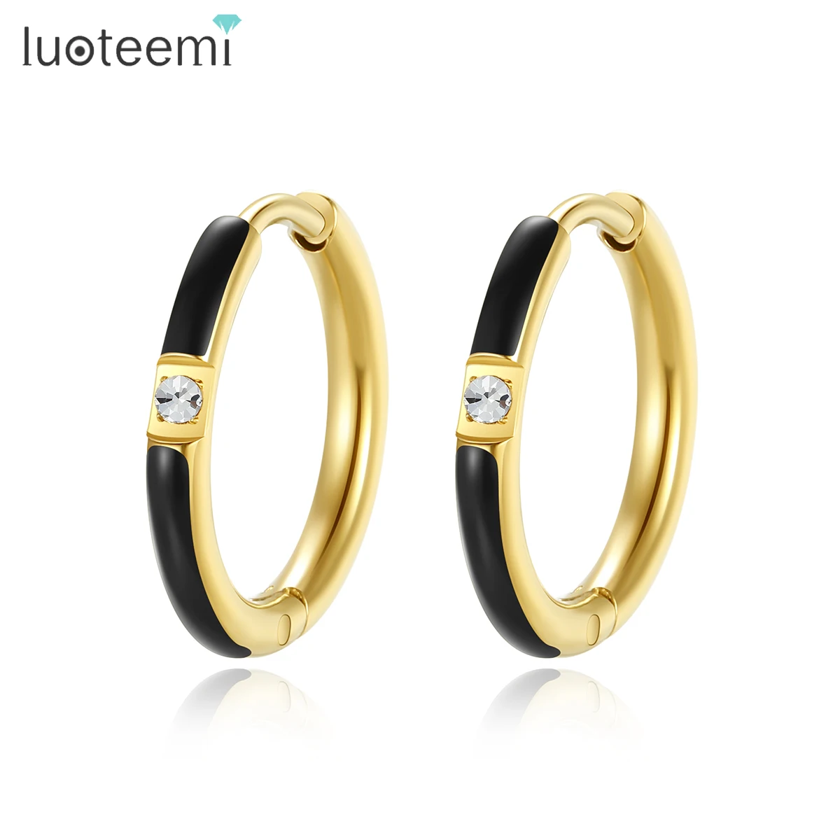 LUOTEEMI Woman Fashion Korean Hot Sale Earing New Colorful Paint Round Clip On Stainless Steel Earrings
LUOTEEMI Woman Fashion Korean Hot Sale Earing New Colorful Paint Round Clip On Stainless Steel Earrings