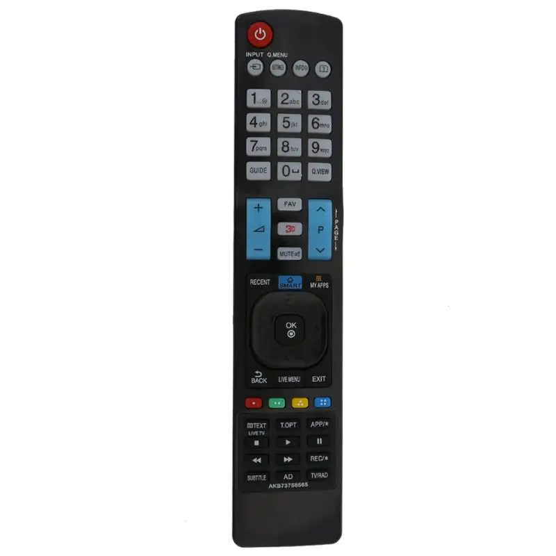 Universal High Quality TV Remote Control Replacement Television Remote Control Unit For 3D SMART APPS TV for L/G AKB73756565 TV
Universal High Quality TV Remote Control Replacement Television Remote Control Unit For 3D SMART APPS TV for L/G AKB73756565 TV