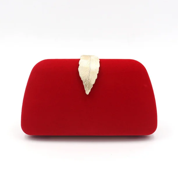 New Product Velvet Surface Monochrome Hand Hold Shoulder Chain Leaf Buckle Banquet Bag Female Clutch Hand Bag
New Product Velvet Surface Monochrome Hand Hold Shoulder Chain Leaf Buckle Banquet Bag Female Clutch Hand Bag