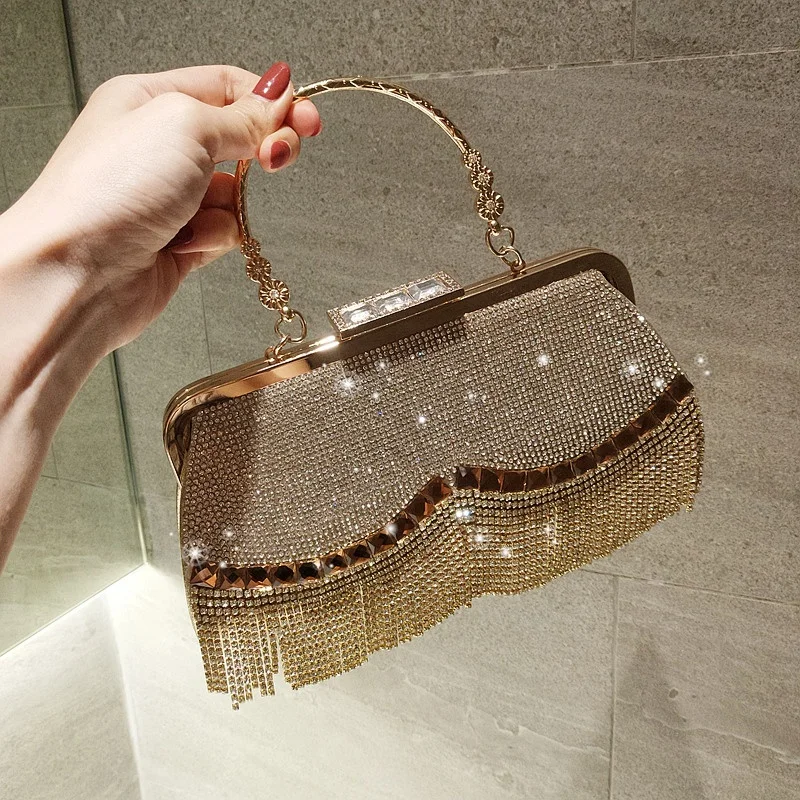 2021 Xianjian New Elegant Tassel Rhinestone Prom Party Purse Handbag Bolsa Purse Evening handbag gorgeous purse (XJEB1148)
2021 Xianjian New Elegant Tassel Rhinestone Prom Party Purse Handbag Bolsa Purse Evening handbag gorgeous purse (XJEB1148)