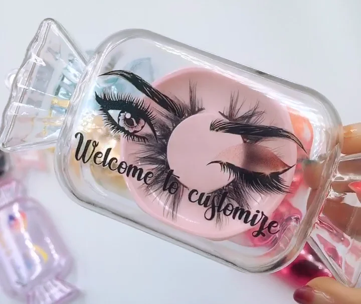 Wholesale Private Label Eyelash Box Clear Candy Case Colorful Lash Case With 25mm Mink Lashes 5D Eyelashes Vendor, Natural black mink eyelashes
Wholesale Private Label Eyelash Box Clear Candy Case Colorful Lash Case With 25mm Mink Lashes 5D Eyelashes Vendor, Natural black mink eyelashes