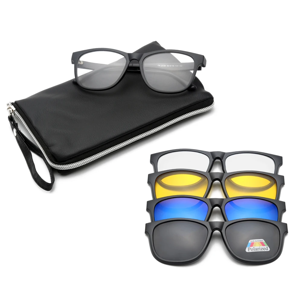Men Women TR90 Eyewear 5 in 1 Magnetic Polarized Clip On Sunglasses Eyeglasses Frames
Men Women TR90 Eyewear 5 in 1 Magnetic Polarized Clip On Sunglasses Eyeglasses Frames